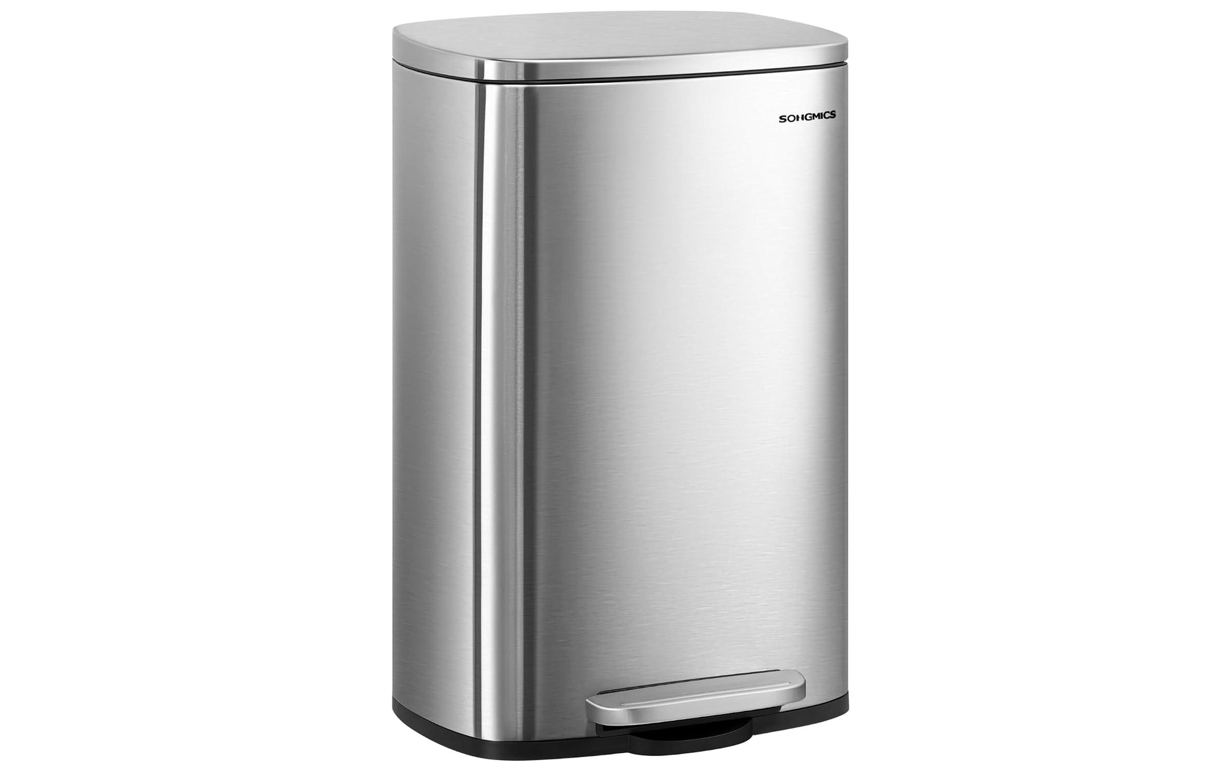 Abfalleimer 50 l, Silber<br>Stylischer Treteimer