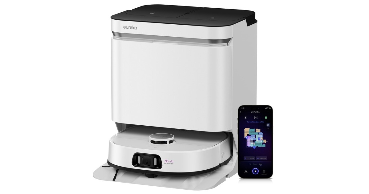 EurekaJ15 Pro Ultra robotstofzuiger  (Wit)