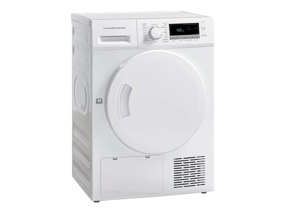Scandomestic Standard TDH8WA2 - Tørremaskine - Niche - bredde: 60 cm - dybde: 63 cm - højde: 86 cm - frontbetjening - hvid
