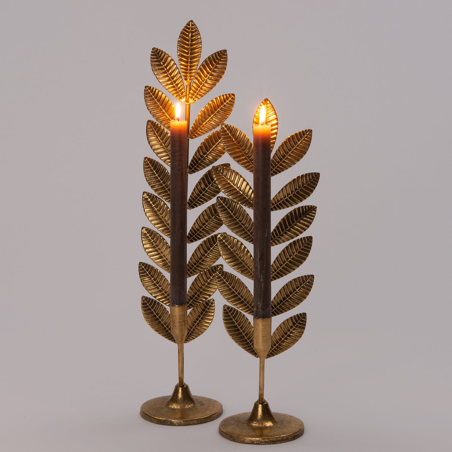 Intratuin kandelaar Varen goud 14 x 10,5 x 54 cm