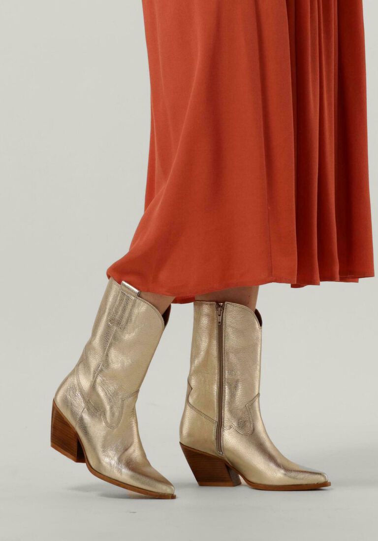 RED-RAG gouden red-rag enkellaarsjes 75006