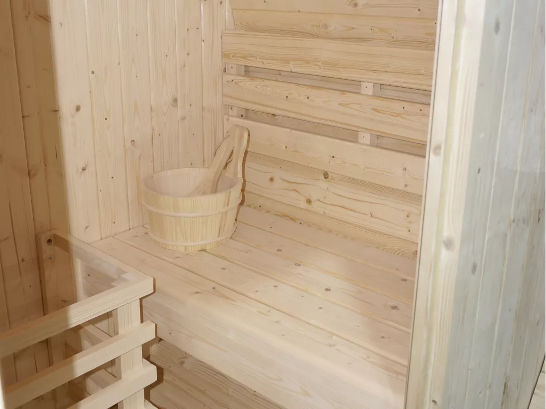 Sauna d'extérieur 2 places avec poêle 3,5KW - L185 x P120 x H190 cm - ISOKYRO