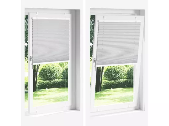 Store plissé blanc 80x100 cm largeur du tissu 79,4 cm polyester