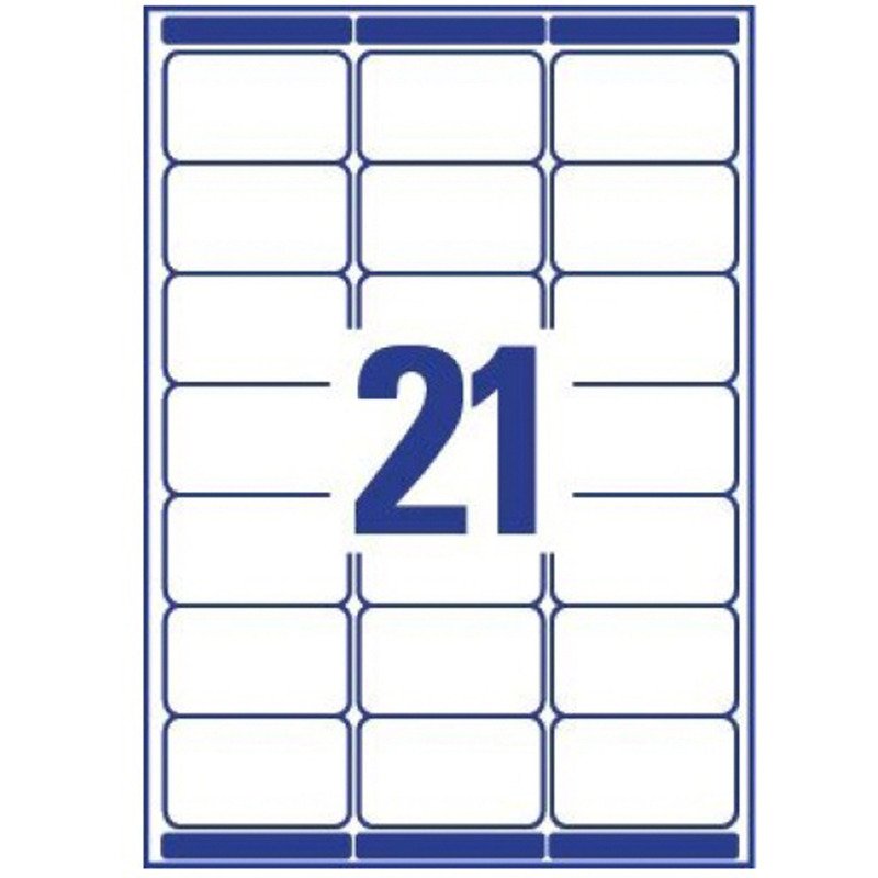 Etiquette adresse expédition laser 63,5 x 38,1 mm Avery blanche - Boîte de 840