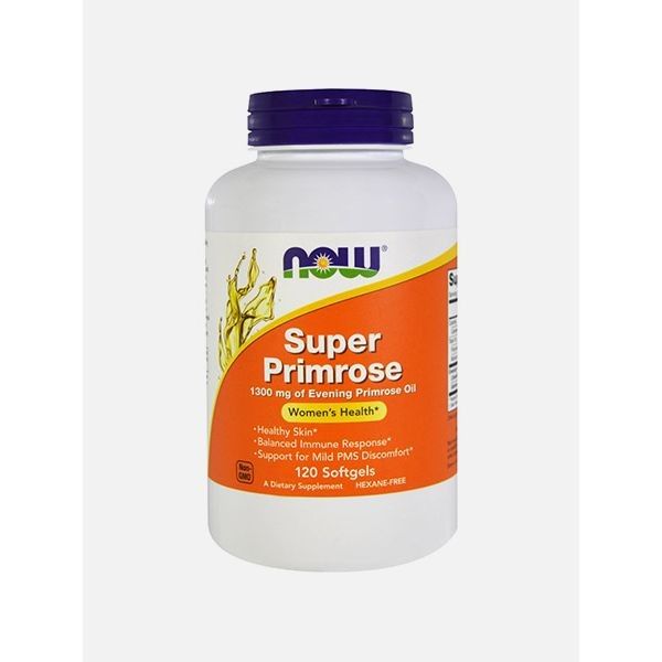 Now Super Primrose 1300mg 120 Cápsulas