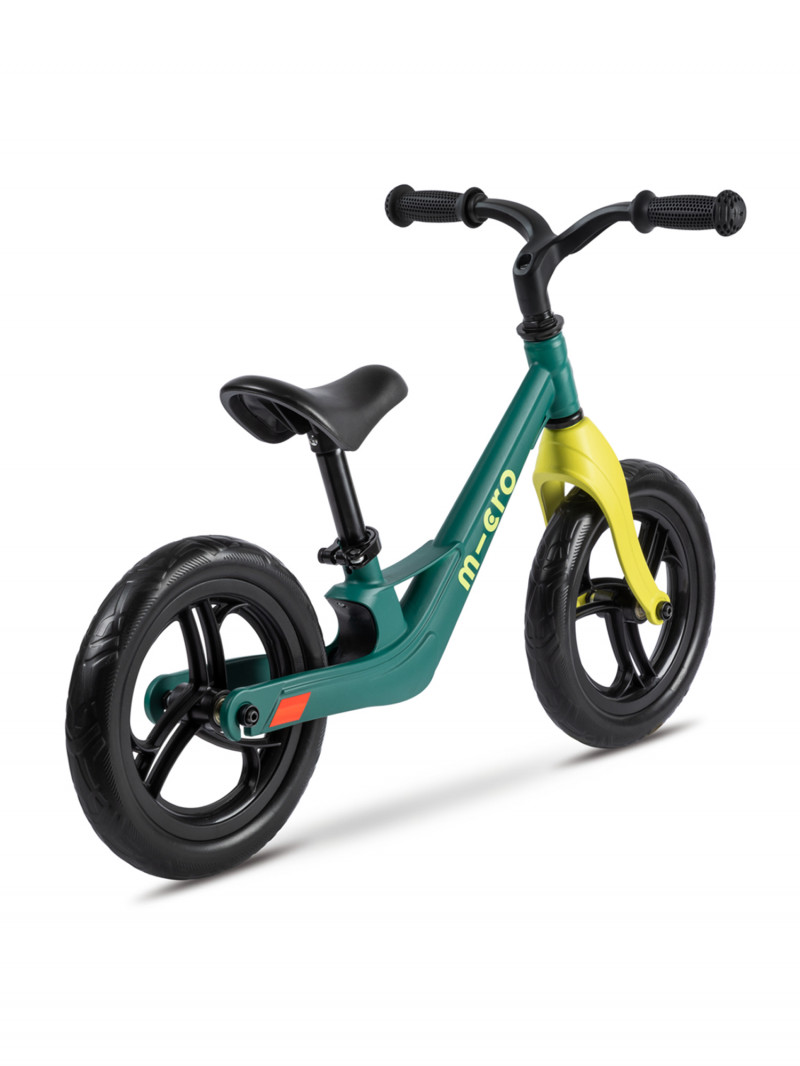 Draisienne balance bike lite vert paon - cadre magnesium et roues eva