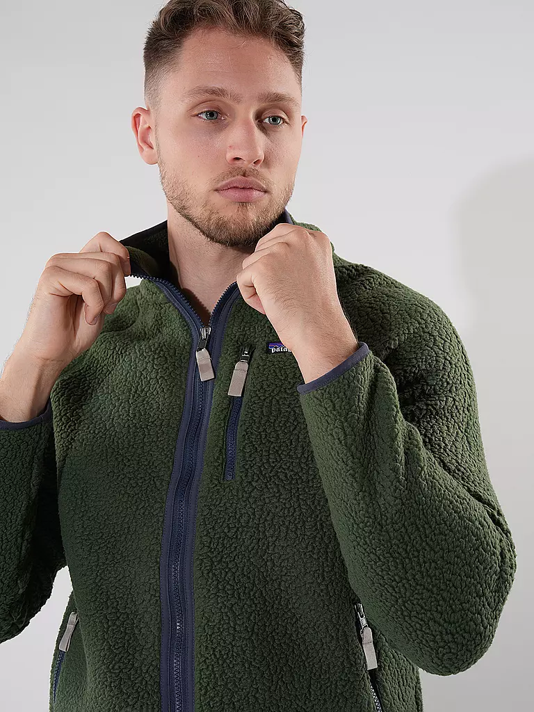 PATAGONIA Fleecejacke M'S RETRO PILE JACKET dunkelgrün