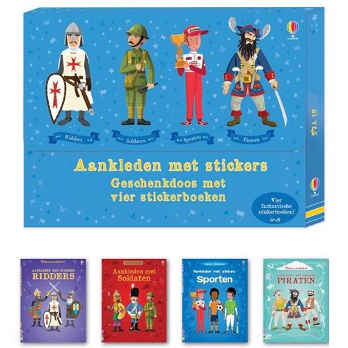Uitgeverij usborne vier stickerboeken voor jongens