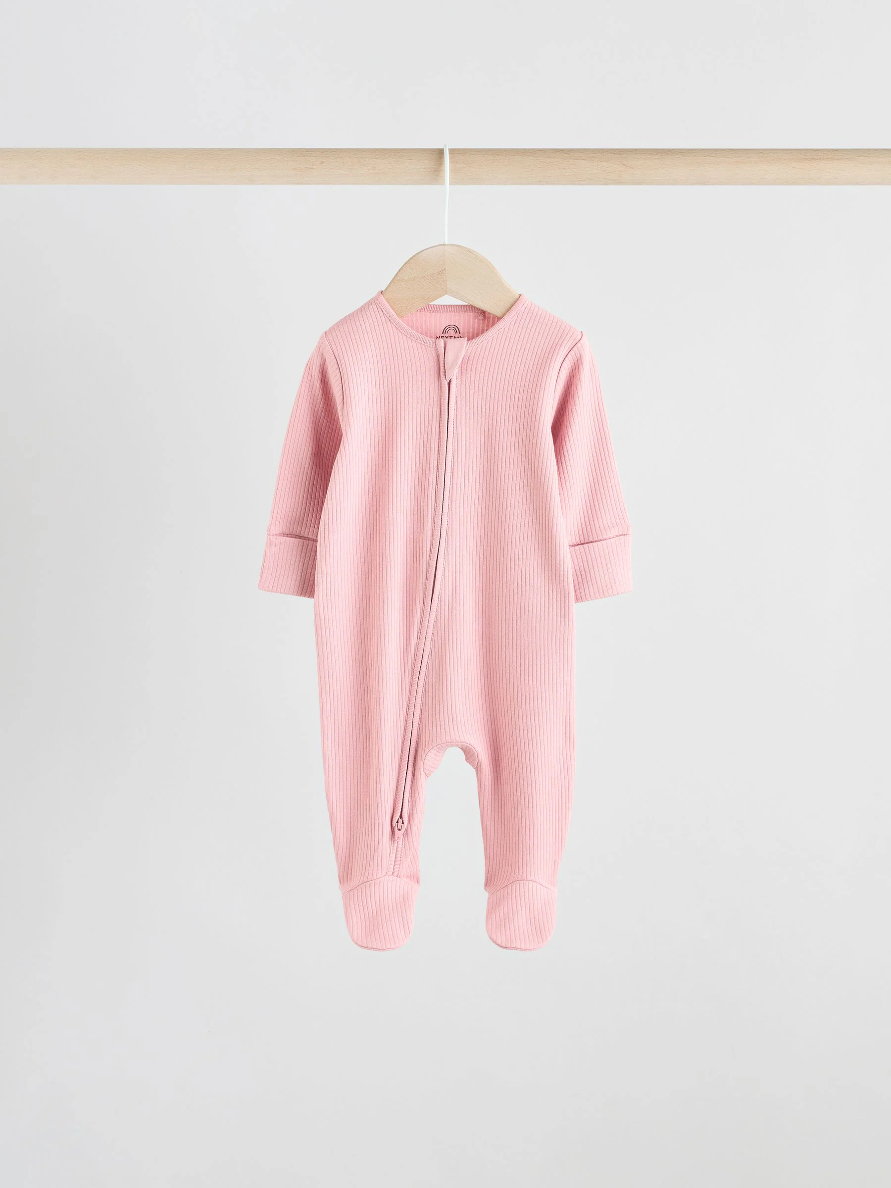 Roze - Babypyjama's met tweewegrits (0-2jr)