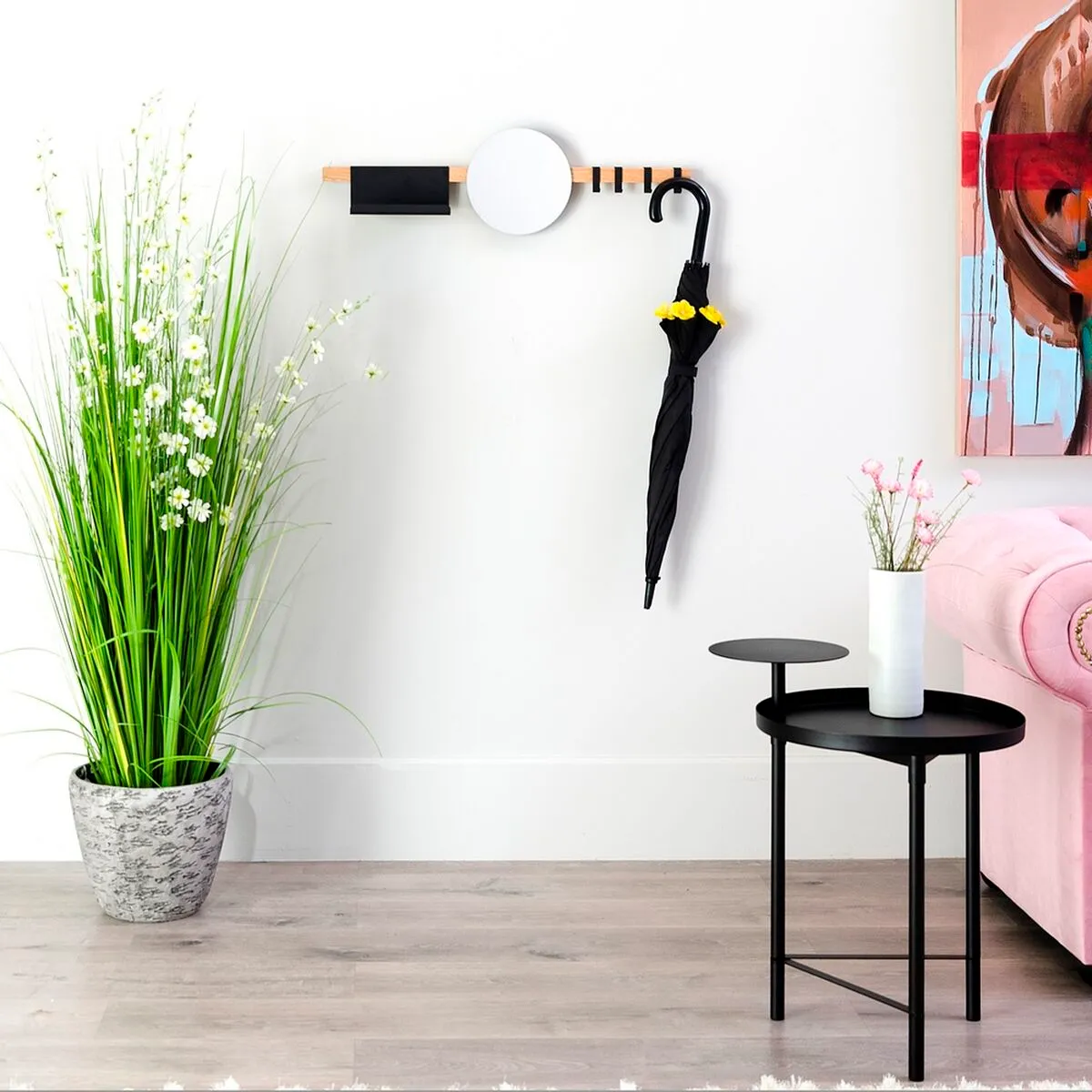 BigBuy Home Portemanteau Métal Bois industriel