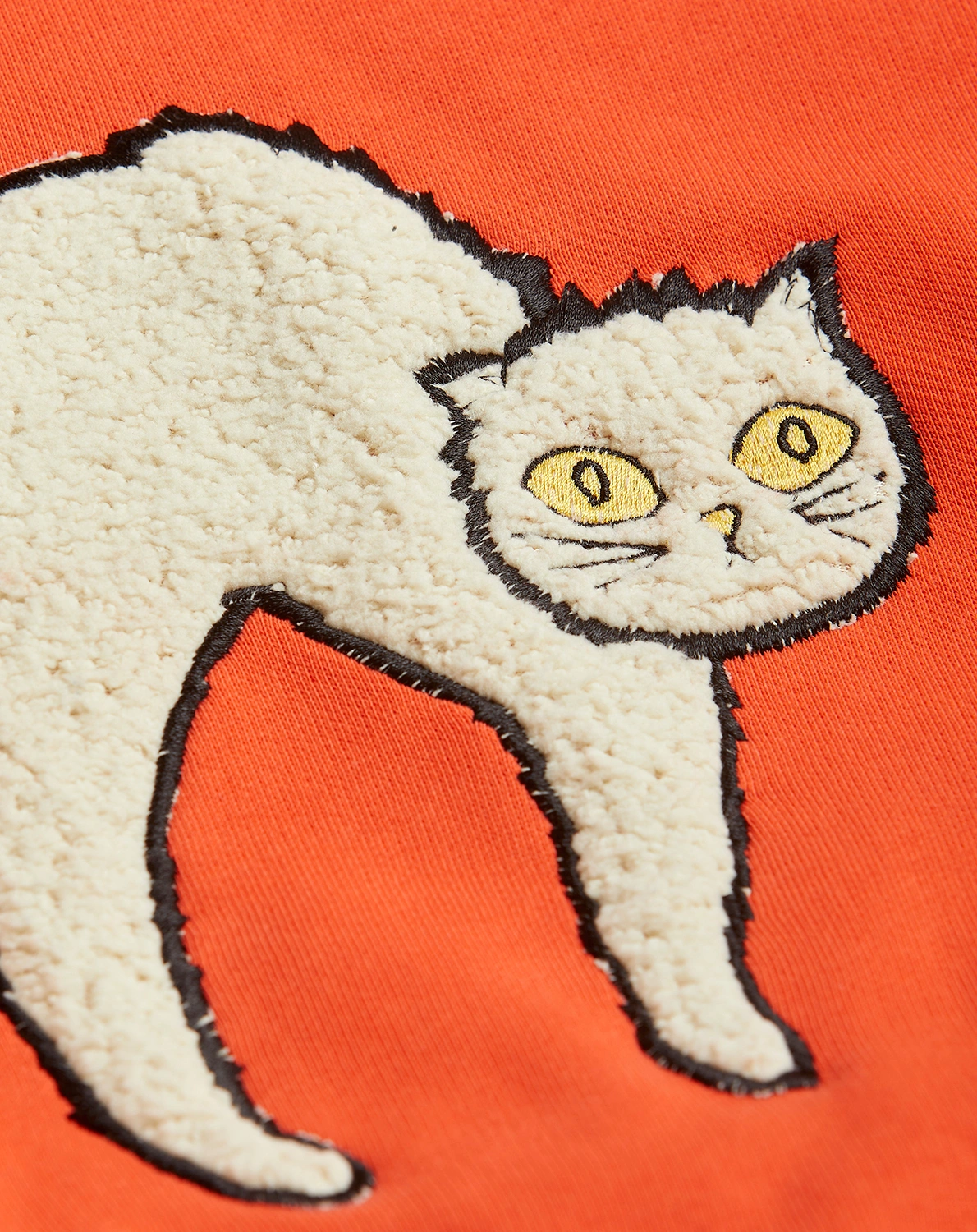 Sweatshirt ANGRY CAT in red