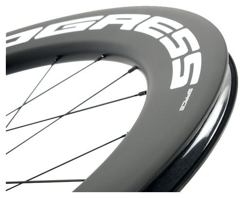 Paire de roues Progress Space Disc Blanc | 12x100/12x142 mm | Center Lock | Campagnolo