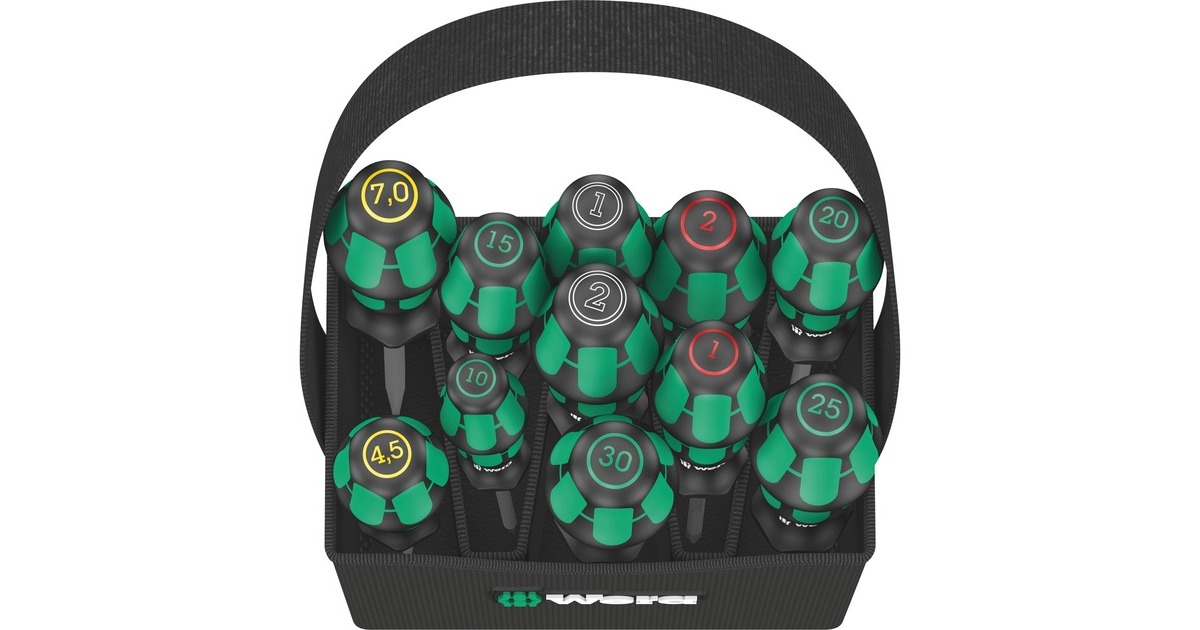 WeraKraftform 2go 300 schroevendraaier  (Zwart/groen)