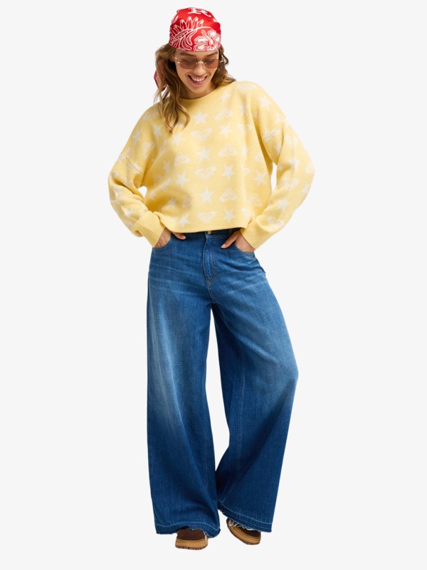 Coast Kiss Jean loose Bleu Femme