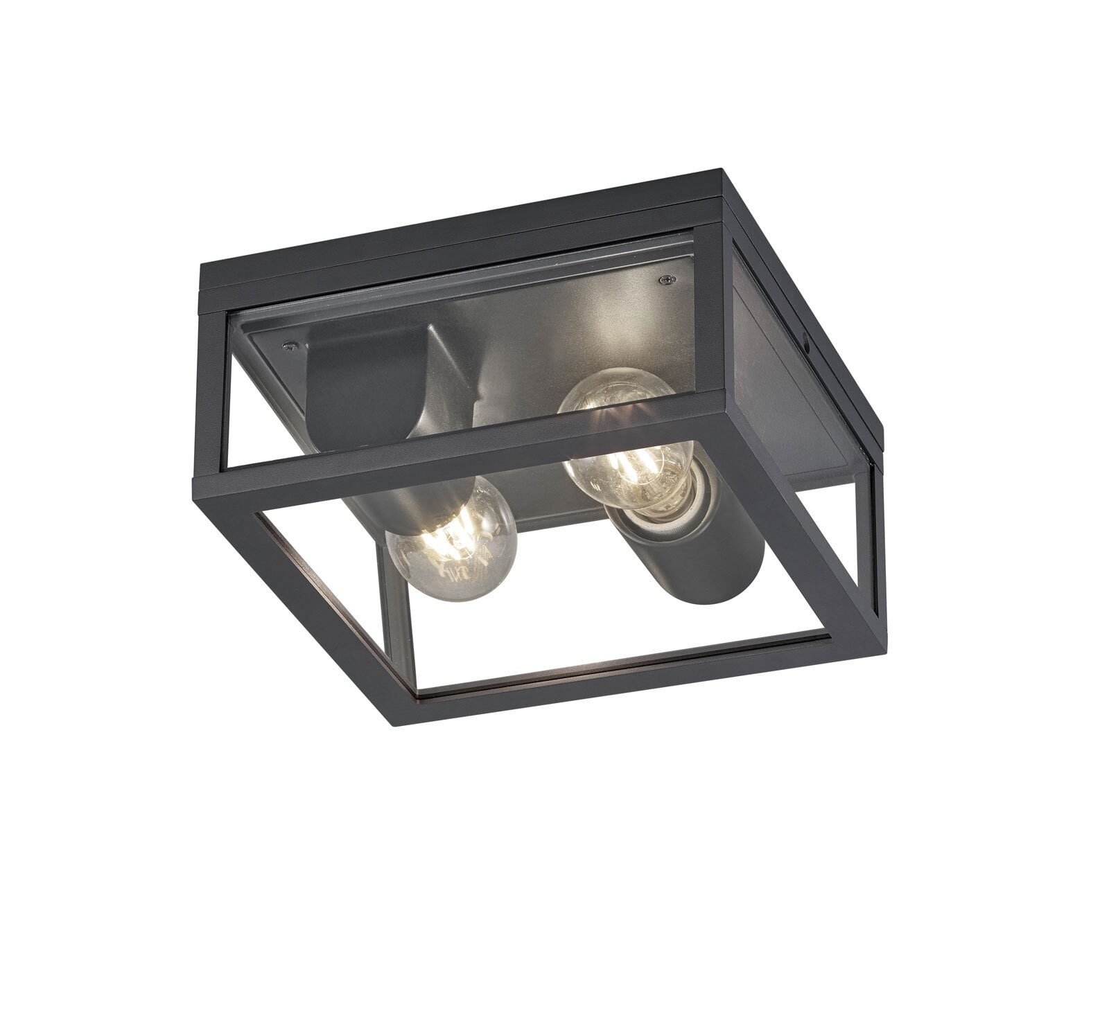 Garonne Deckenleuchte grau, B/H/T: ca. 24/11,5/24 cm,
