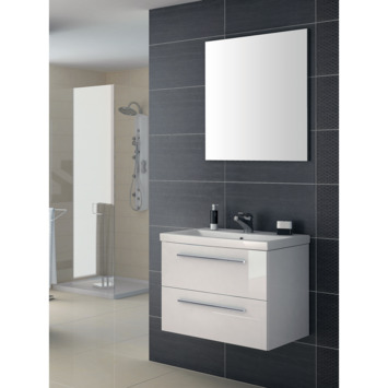 Atlantic badkamermeubel Sienna met spiegel - wit 60 cm
