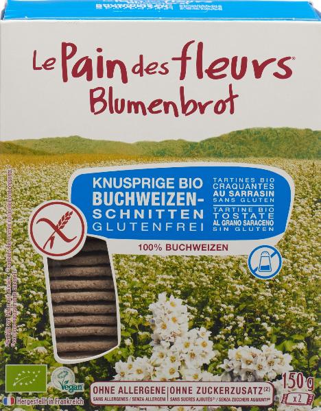 LE PAIN DES FLEURS Knusprige Schnitten Buchweizen ohne Zuckerzusatz 150 g