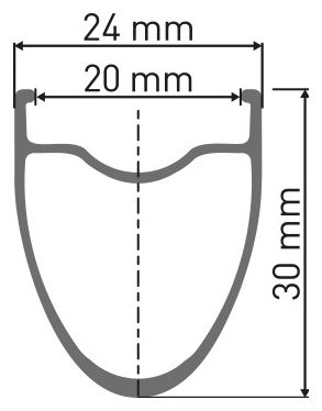 Roue Arrière DT Swiss AR 1600 Spline DB 30 | 12x142mm | Centerlock