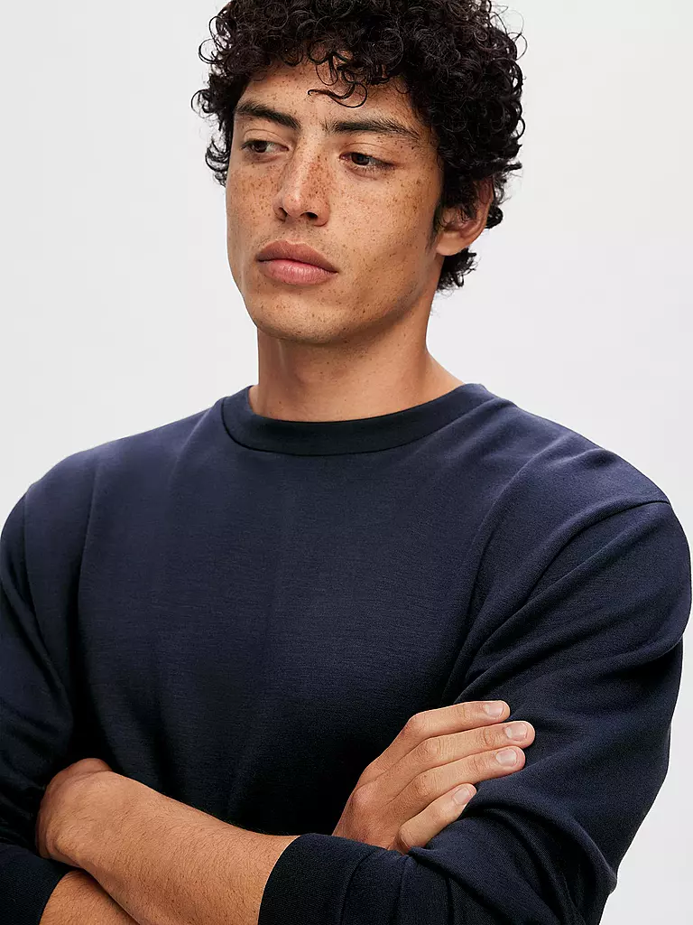 SELECTED Sweater SLHEMANUEL dunkelblau