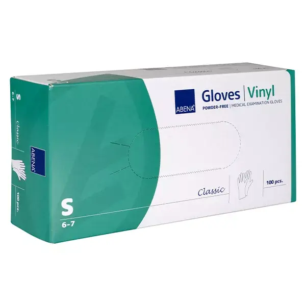 Abena Gants Vinyle Non Poudrés Taille S 100 unités