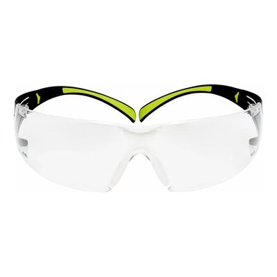 3M SecureFit 400 series SF400C - Lunettes de protection - verre clair - bold neon green temples