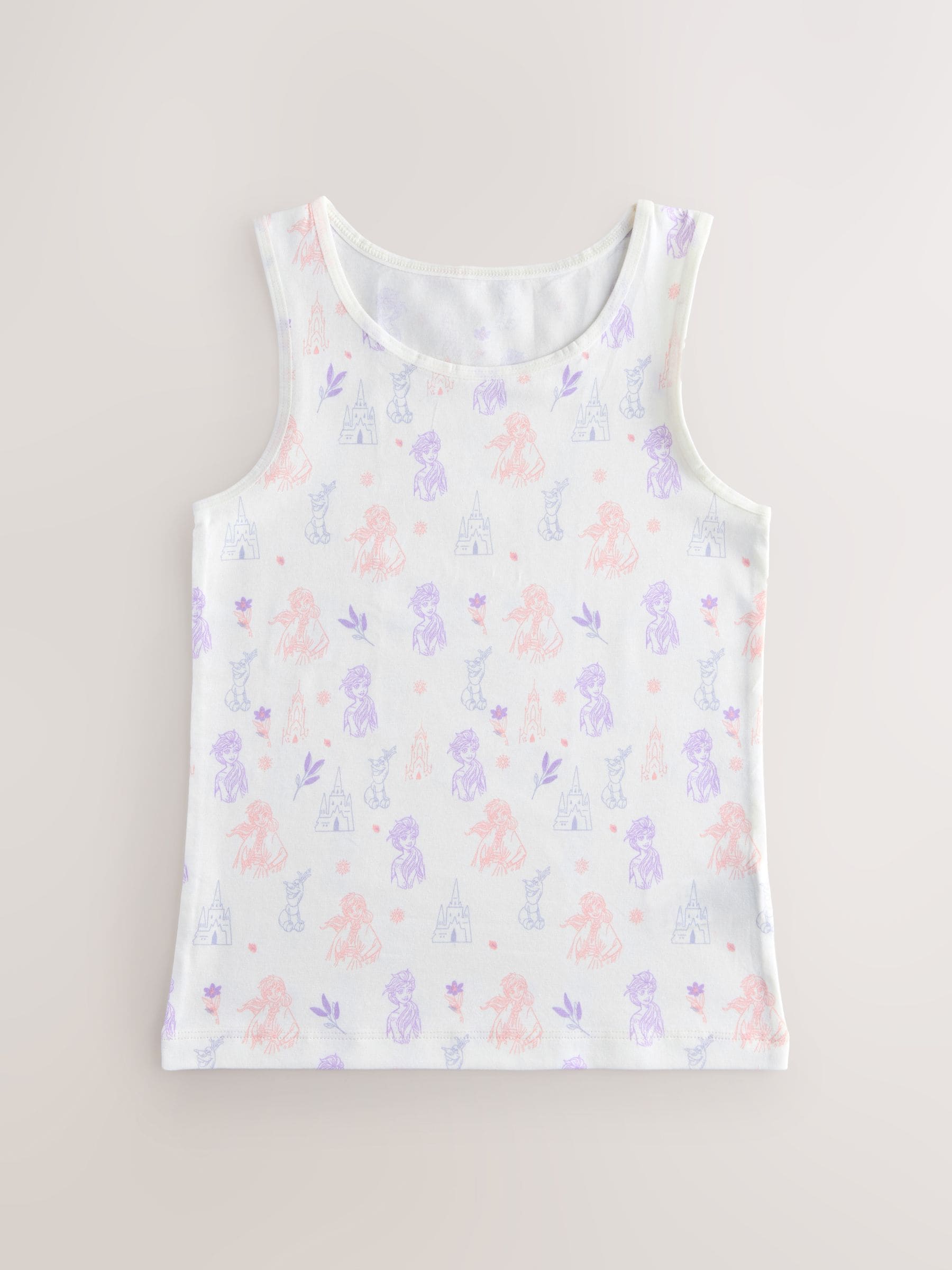 Wit/blauw - Frozen Disney hemdjes 3 stuks (1,5-10jr)