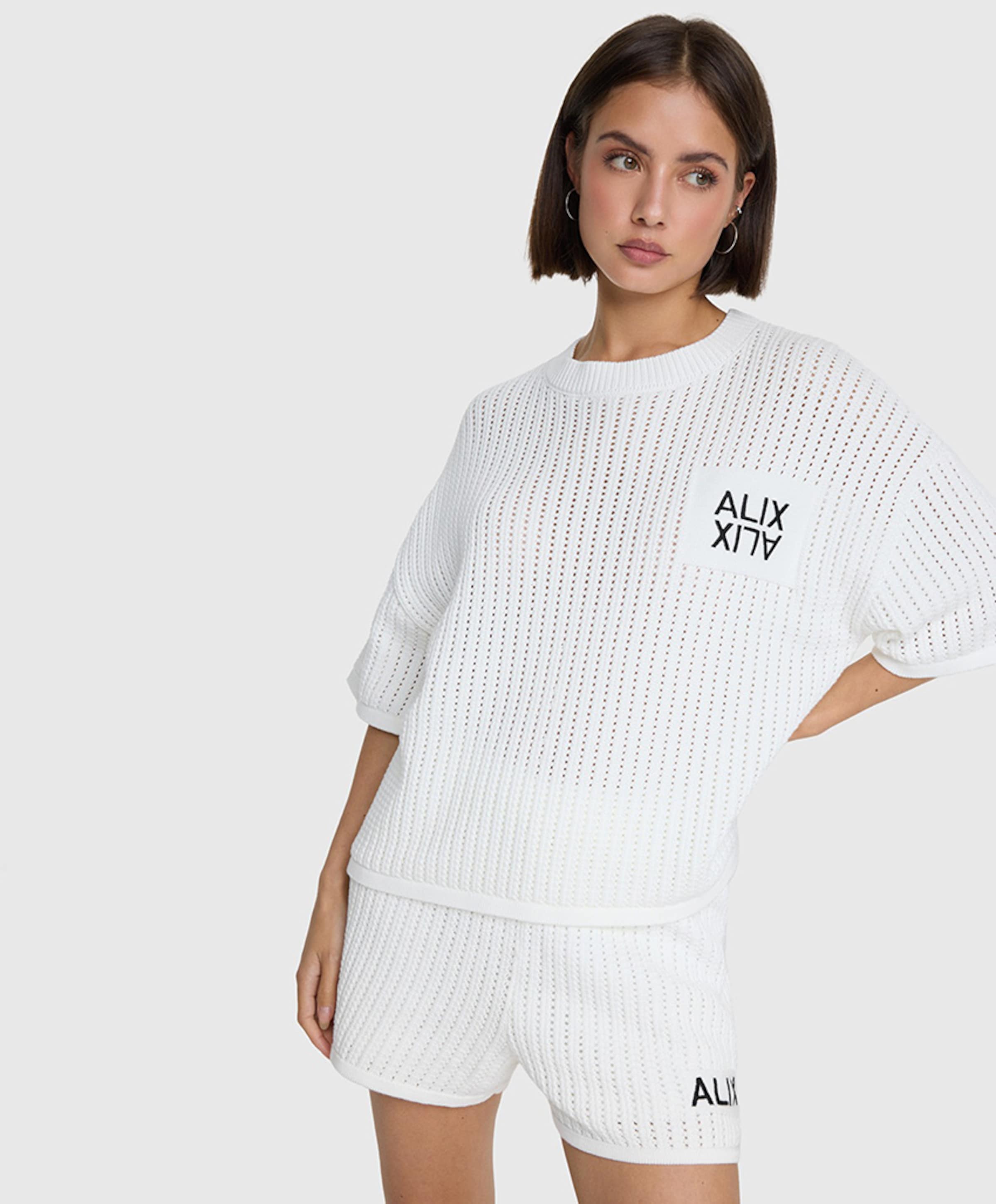 Alix The Label AJOUR SHORTS dames korte broek ecru