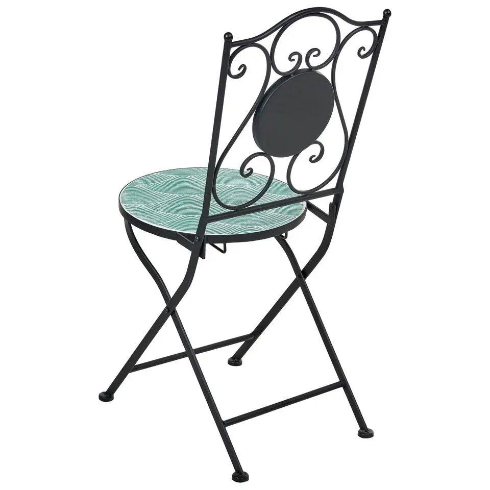 ANAPO - Set van 2 tuinstoelen - Zwart - IJzer