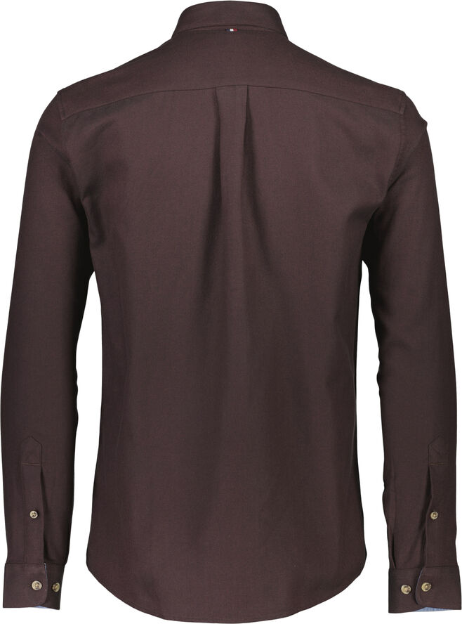 Lindbergh Brushed herringbone shirt L/S Burgundy