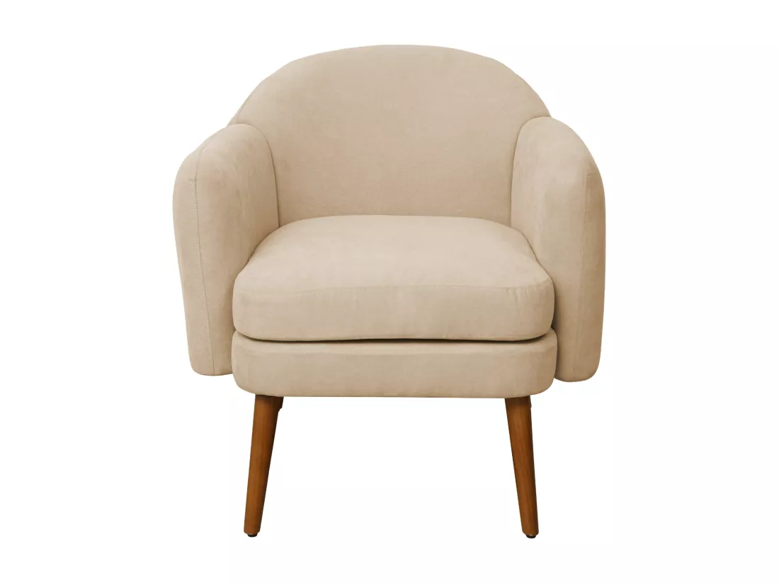 Fauteuil rembourré accoudoirs moderne