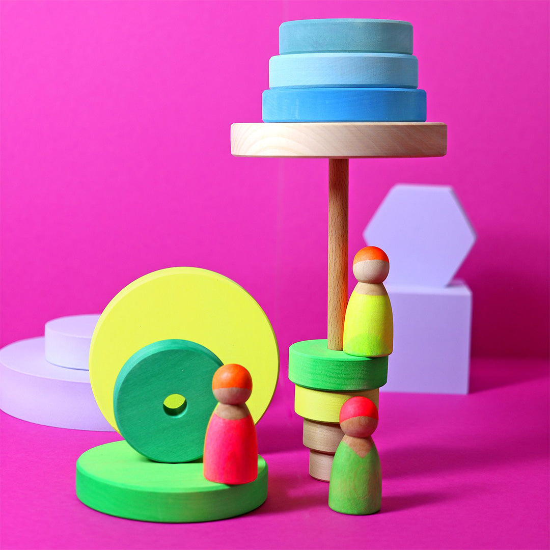 Grimm's popjes vrienden neon - mix - 3st