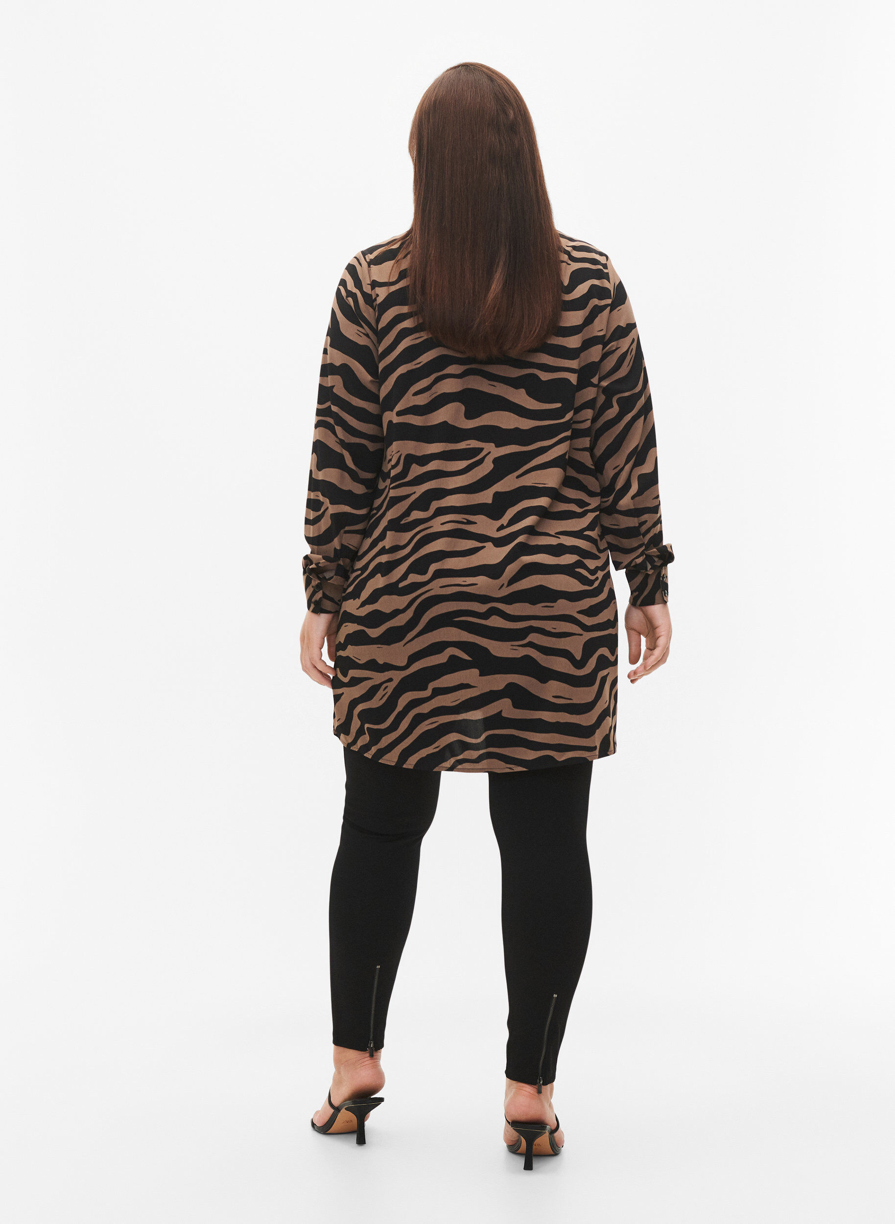 Leggings med lynlås