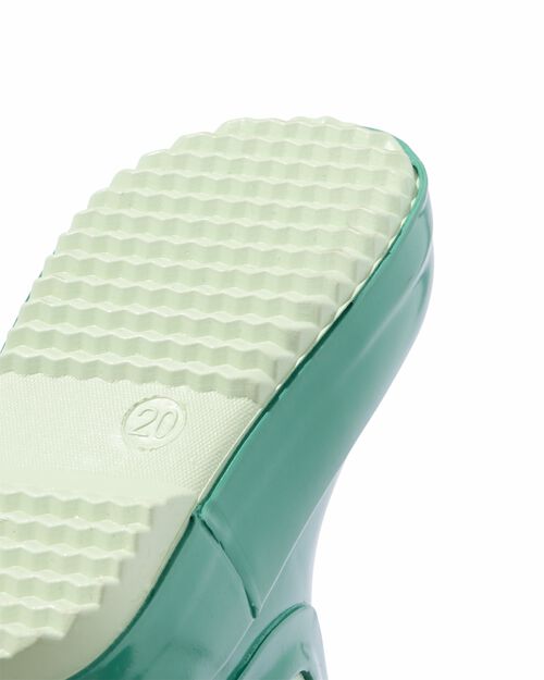 bottes de pluie bébé caoutchouc vert vert