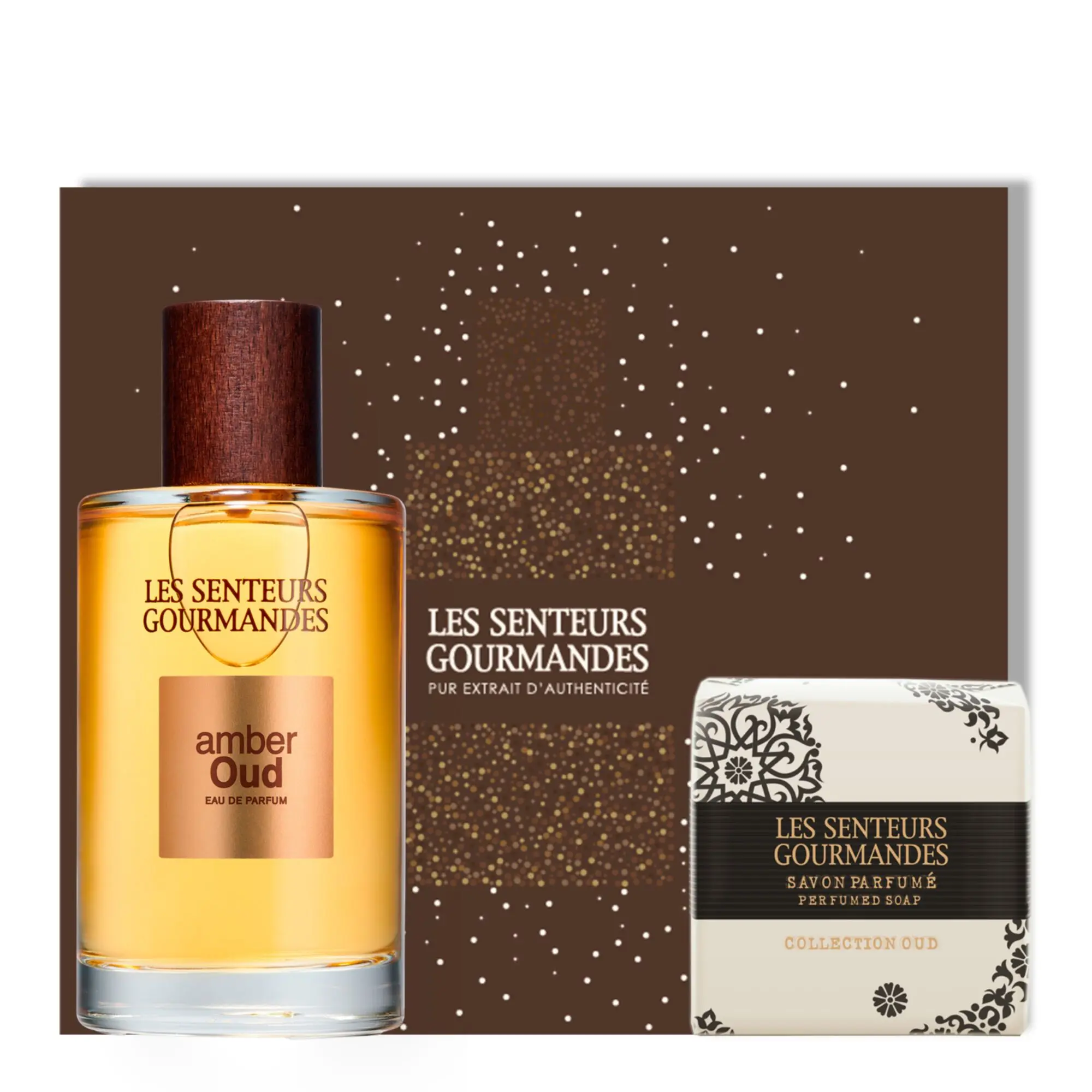 Les Senteurs Gourmandes - Coffret Amber Oud Eau de Parfum 100ml & Savon- Femme