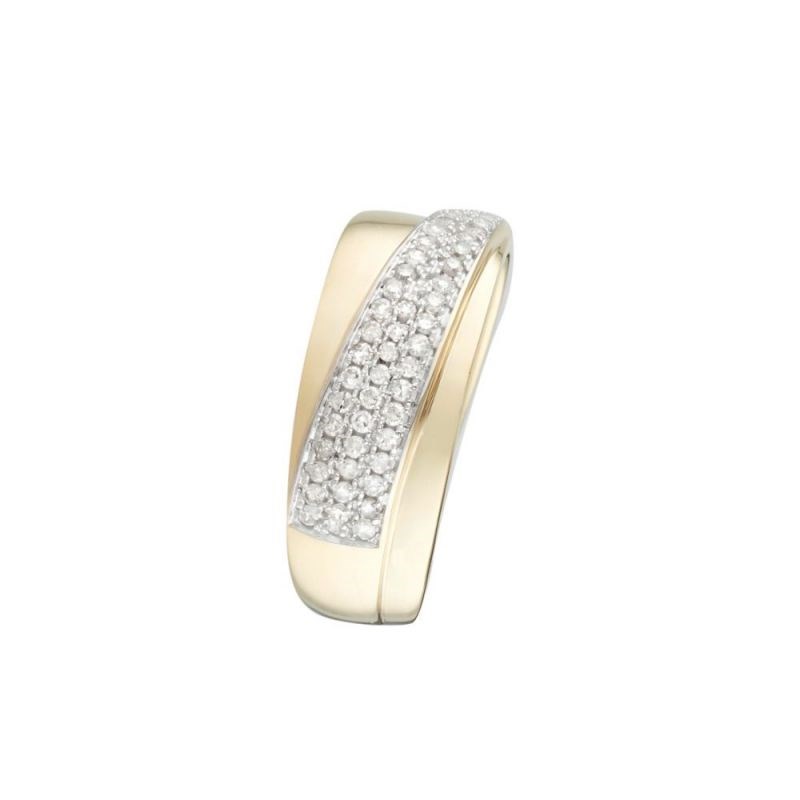 Bague  Or jaune et Diamants 
