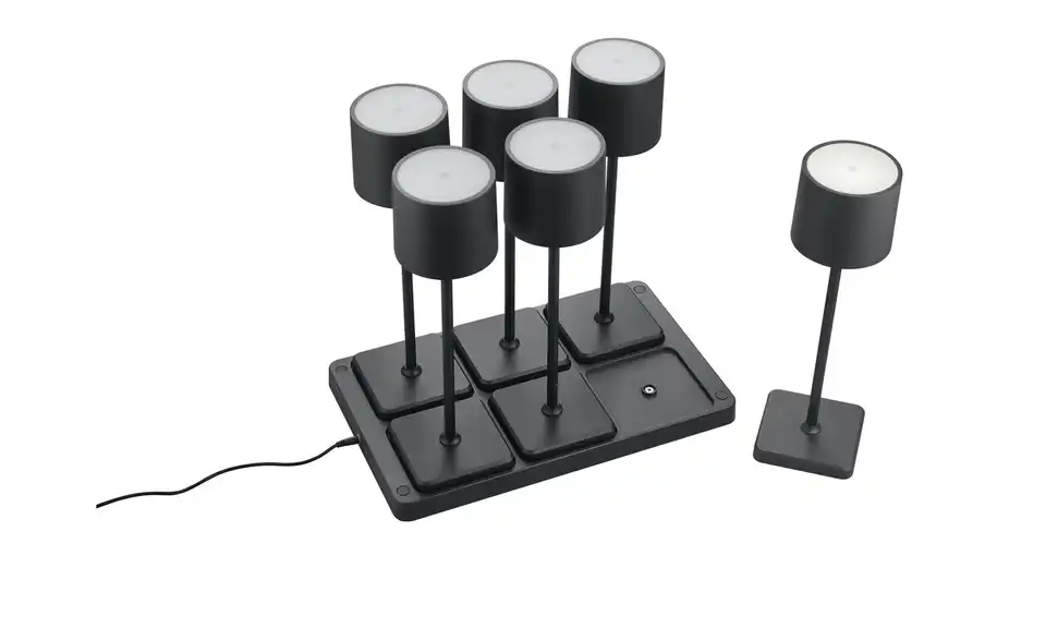 Trio Akku-Tischleuchte 6er-Set