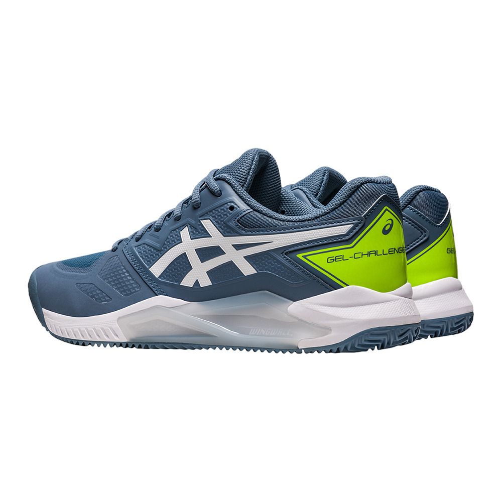 Asics GEL-CHALLENGER 13 CLAY - Chaussures tennis Homme steel blue/white