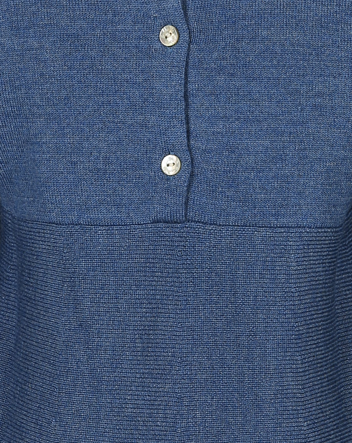 Woll-Langarmkleid BABY GRAND MAMAN in blau