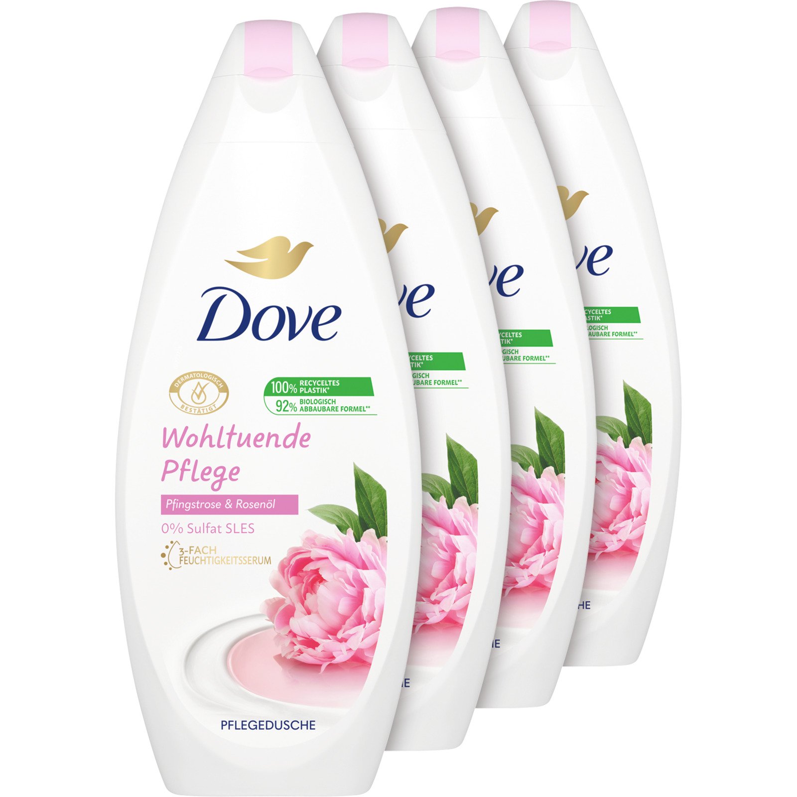 Dove Dusch Pfingstrose 4 x 250 ml