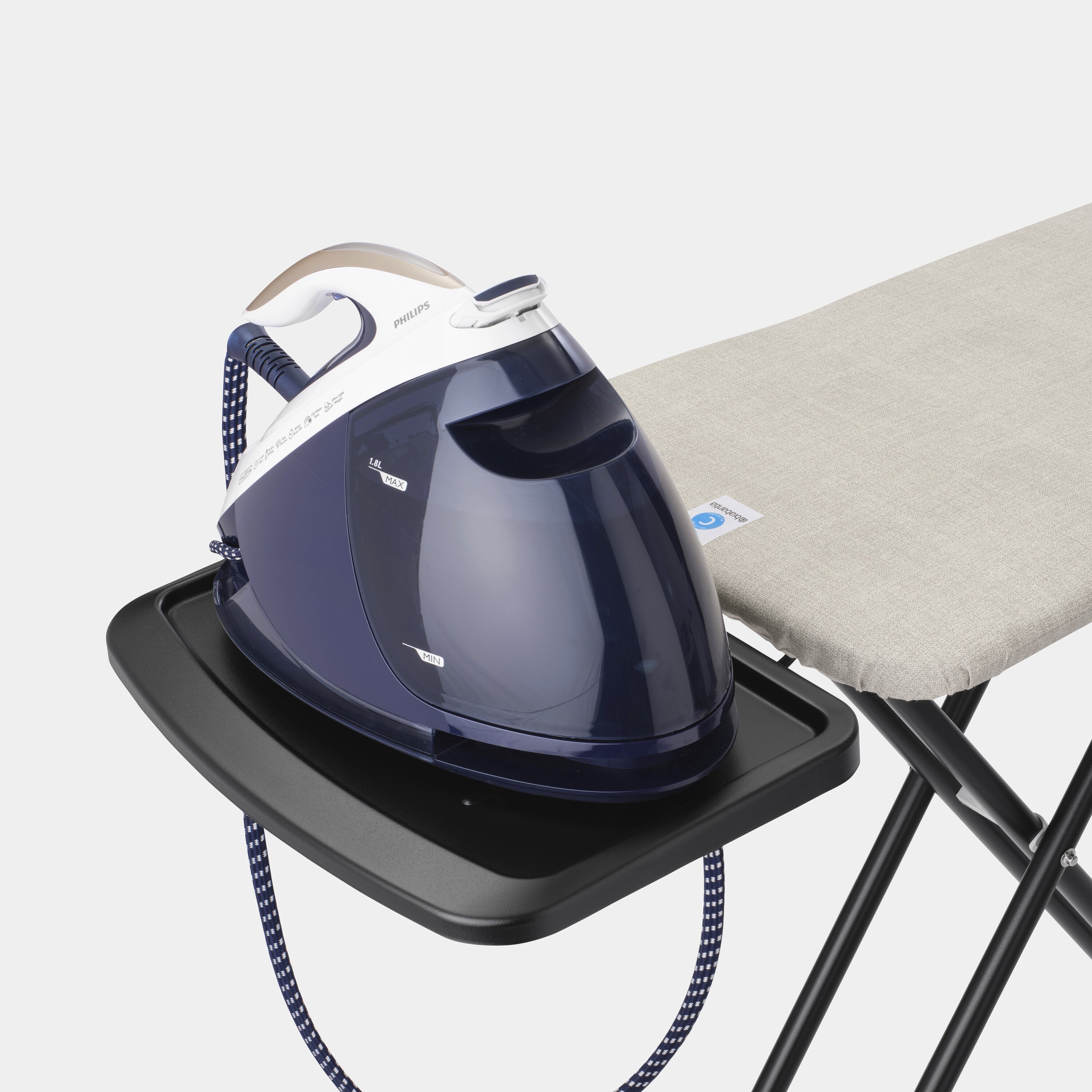 Brabantia Strijkplank C met Stoomunithouder - 124x45 cm