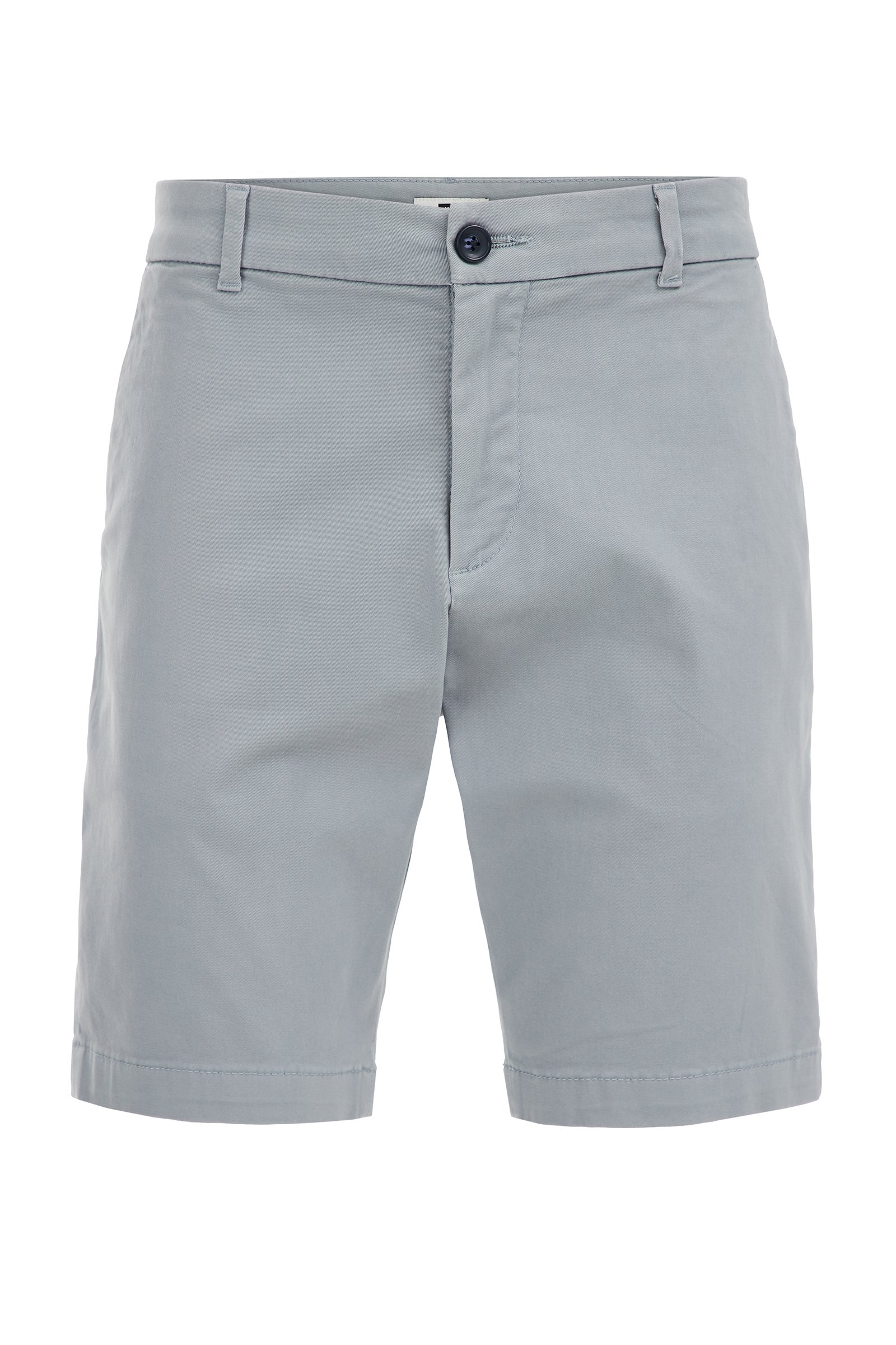 regular fit chinoshort met stretch WE Fashion Grijsblauw
