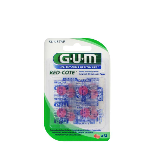 Comprimés révélateurs de plaque dentaire Gum Red Cote