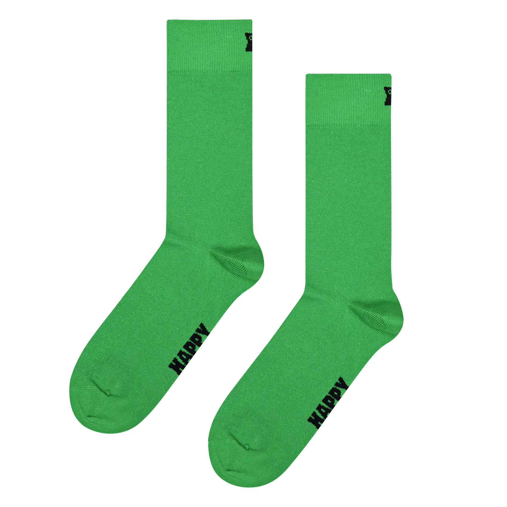 SOLID - Chaussettes hautes imprimées en coton mélangé | Vert