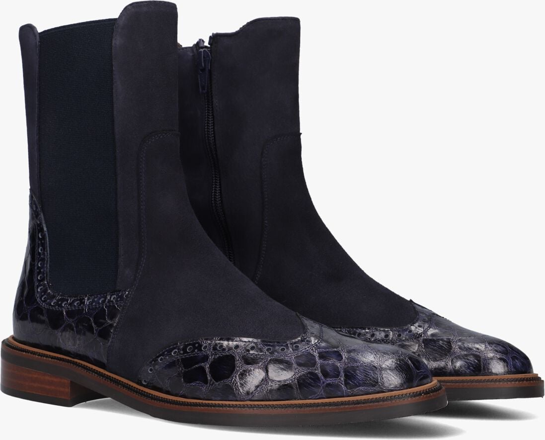 blauwe pertini chelsea boots 33063