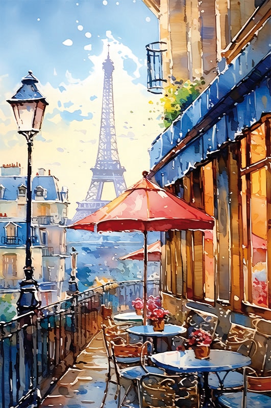 BÖNNINGHOFF Kunstdruck auf Keilrahmen PARIS GEMÄLDE 60X90CM