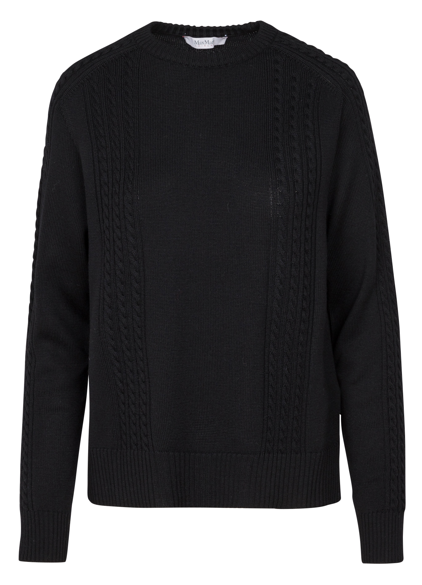FORMICA - Pull col rond en laine | Noir