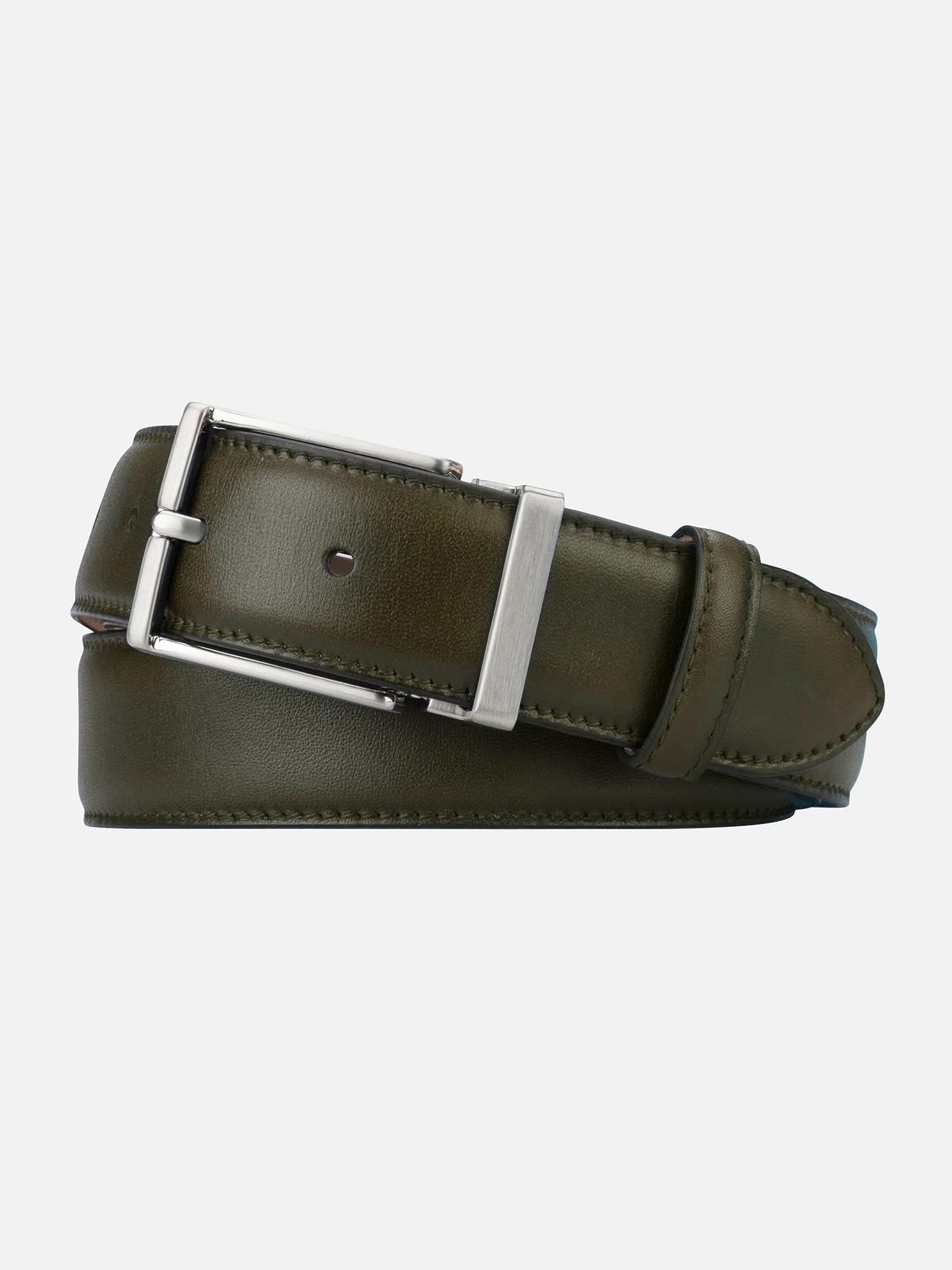 Ceinture en cuir kaki