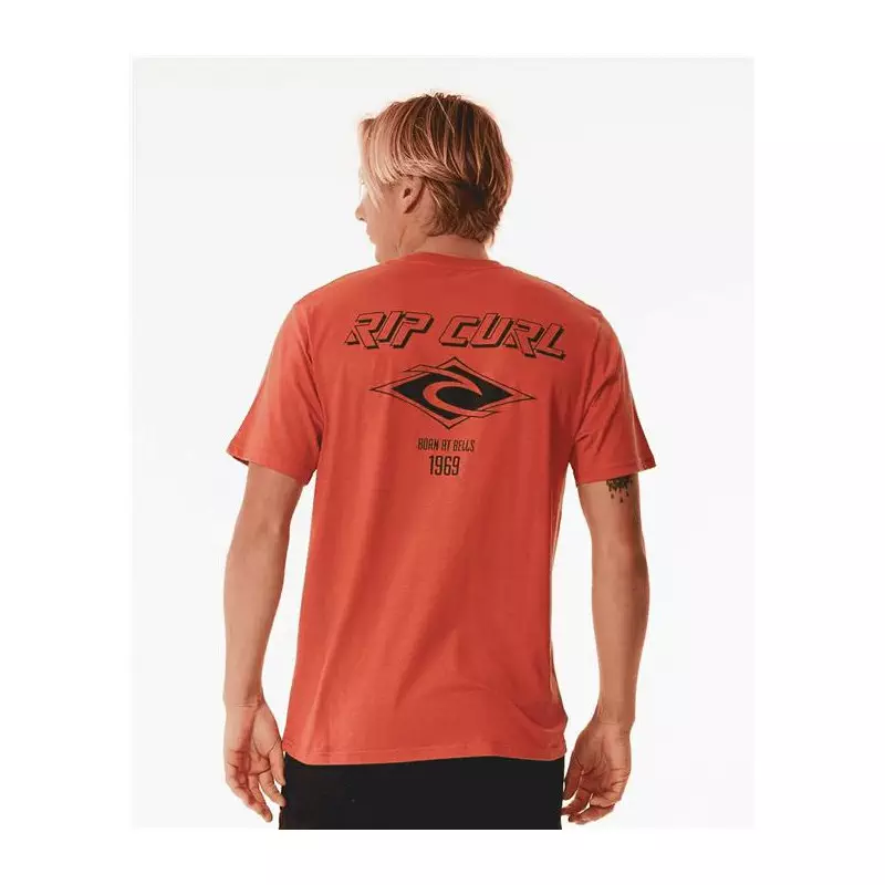Teeshirt RIPCURL Fade Out Icon Tee Spiced Rum XS