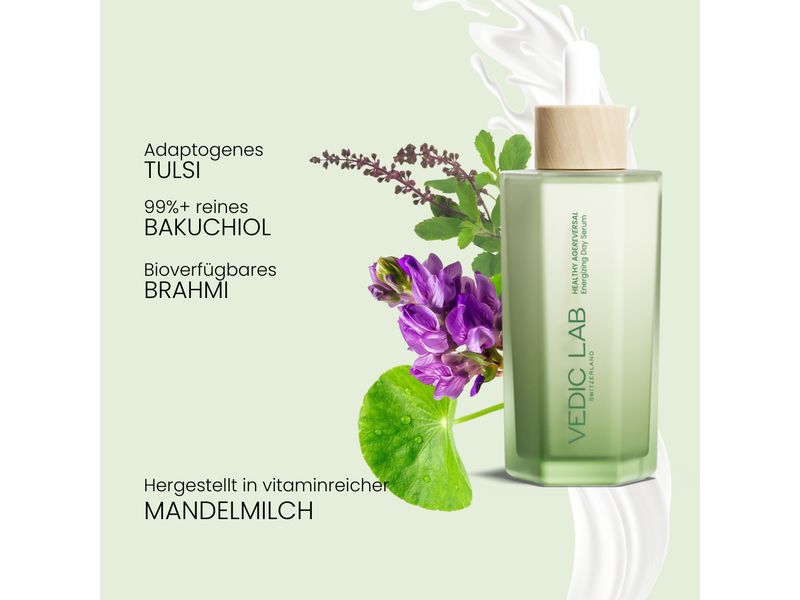 VEDIC Lab Gesichtsserum Energizing 40 ml Natürliches Intensivserum reduziert Falten