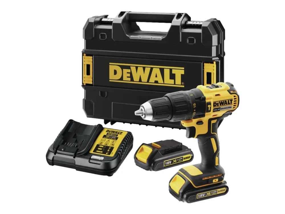 DeWALT DCD778S2T-QW - Hammerbor/skruemaskine - ledningfri 13 mm - 2 batterier - 18 V